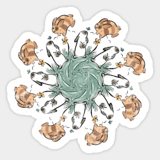 Buns N’ Bells Mandala Sticker